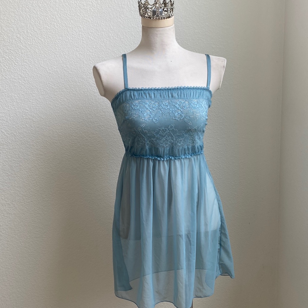 La Perla Dusty Blue Babydoll Slip